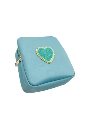 Heart It All Pouch In Blue/blue