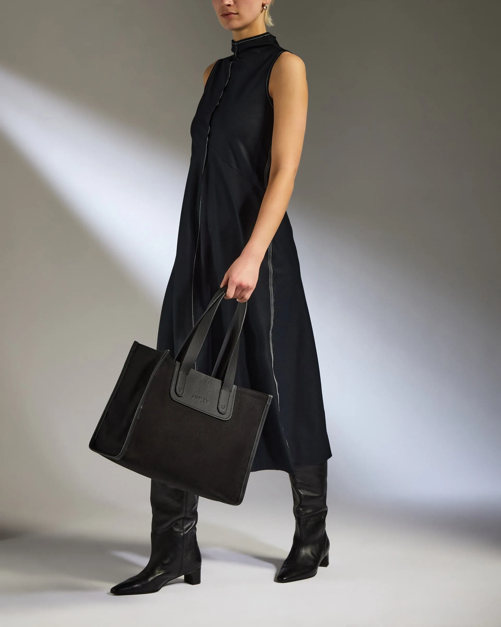 Heritage Tote Bag in Black