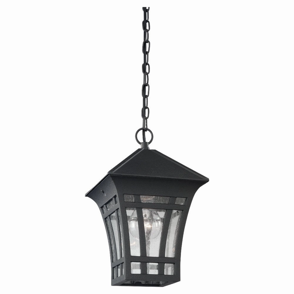 Herrington One Light Outdoor Pendant Black Outdoor Hanging Lights Lighting value pack