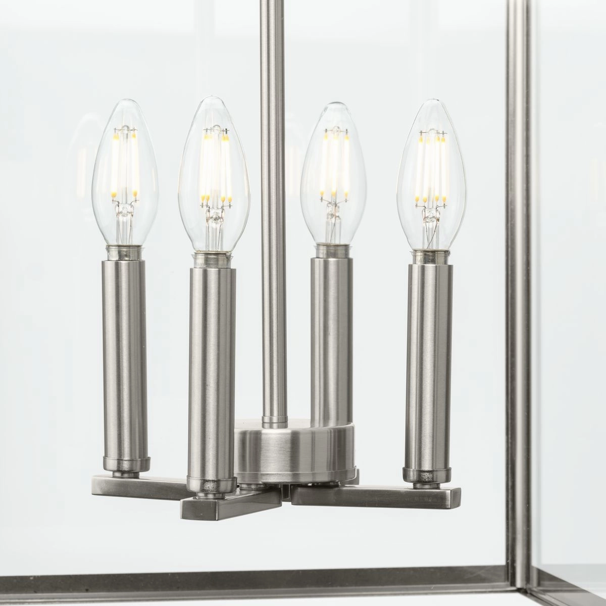 Hillcrest Four Light Foyer Pendant Brushed Nickel Cheap Ceiling Lights available