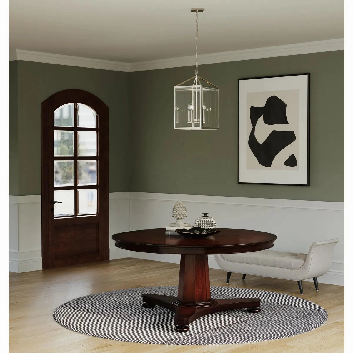 Hillcrest Four Light Foyer Pendant Brushed Nickel Cheap Ceiling Lights available
