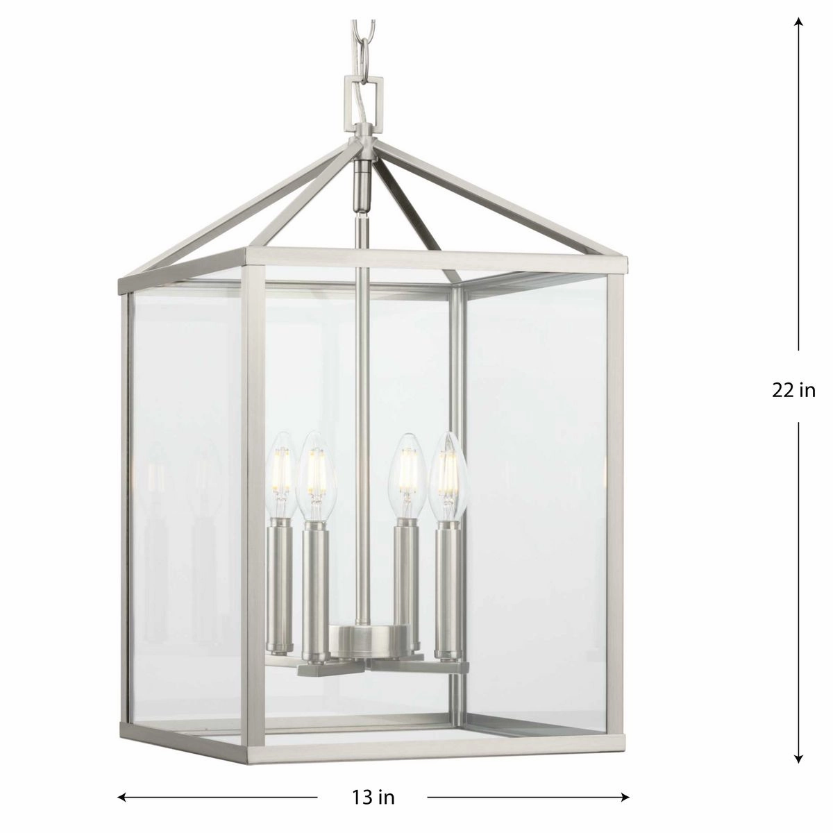 Hillcrest Four Light Foyer Pendant Brushed Nickel Cheap Ceiling Lights available