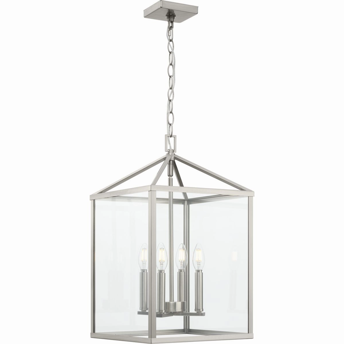 Hillcrest Four Light Foyer Pendant Brushed Nickel Cheap Ceiling Lights available