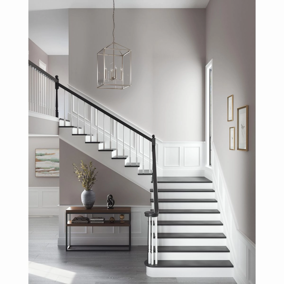 Hillcrest Four Light Foyer Pendant Brushed Nickel Cheap Ceiling Lights available