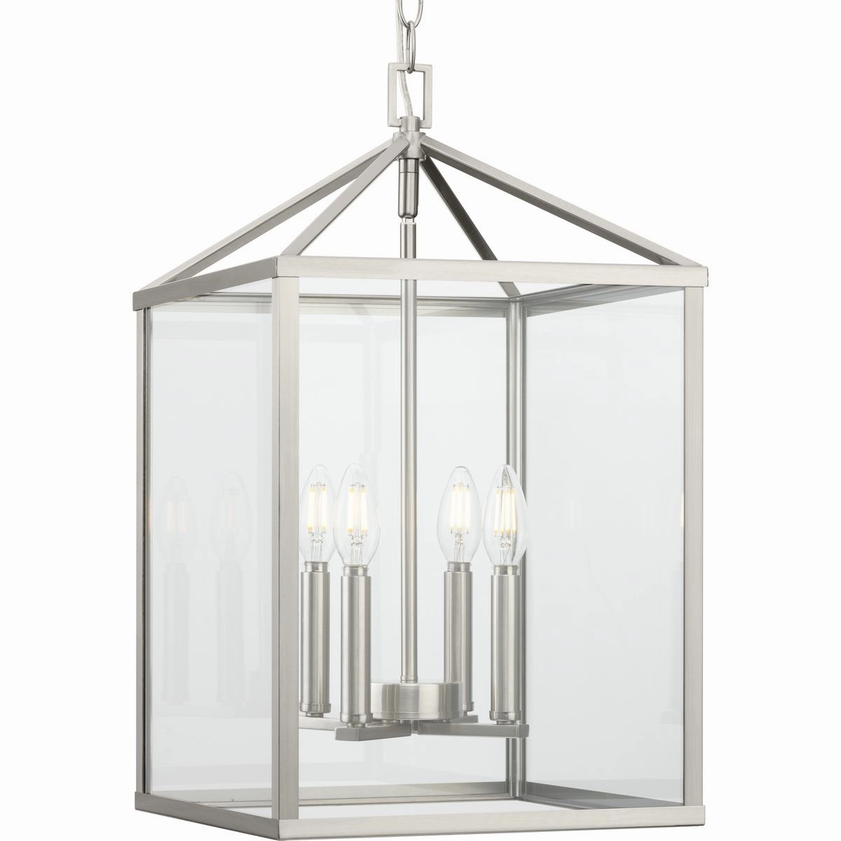 Hillcrest Four Light Foyer Pendant Brushed Nickel Cheap Ceiling Lights available