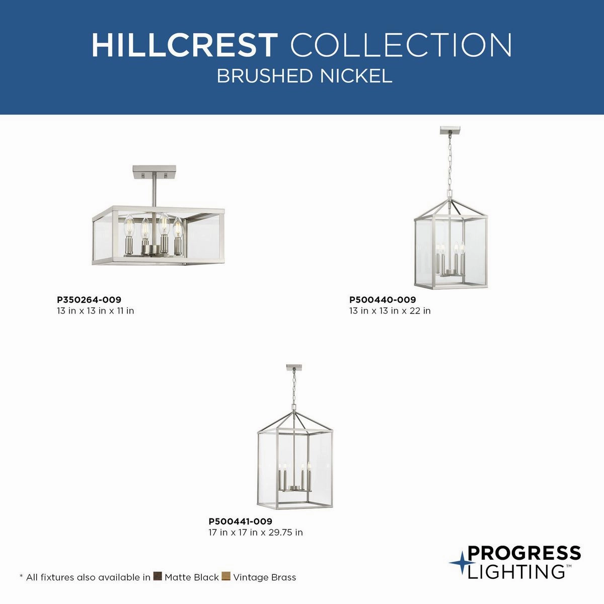 Hillcrest Four Light Foyer Pendant Brushed Nickel Cheap Ceiling Lights available