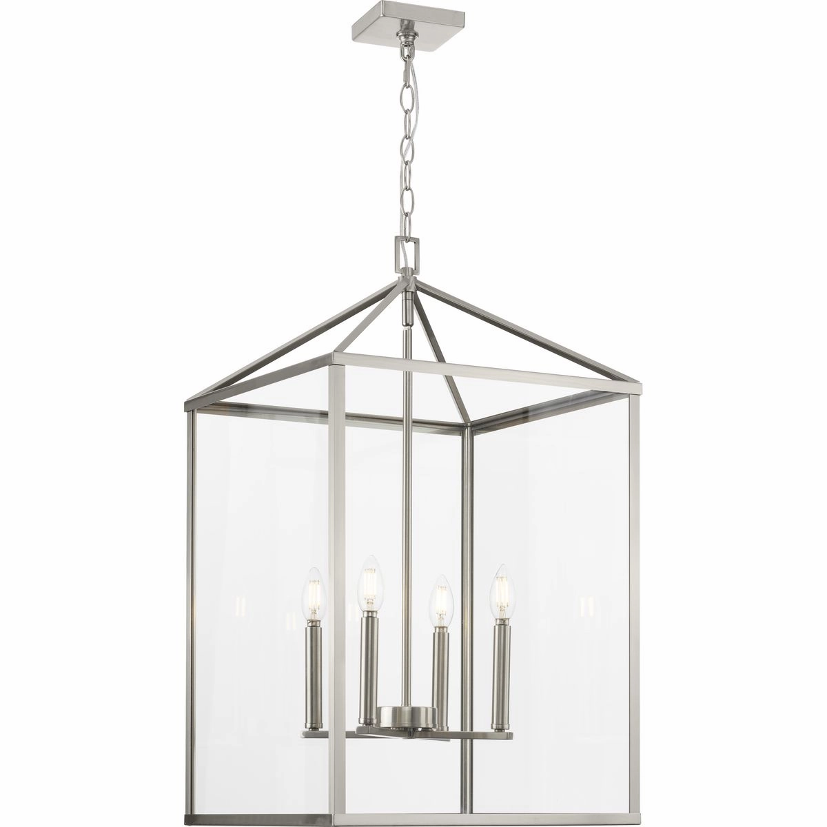 Hillcrest Four Light Foyer Pendant Brushed Nickel Cheap Ceiling Lights available