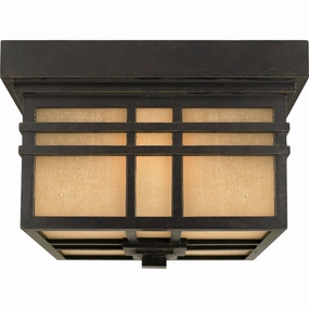 Hillcrest Two Light Outdoor Flush Mount Imperial Bronze Outdoor Ceiling Mount Lighting clearance