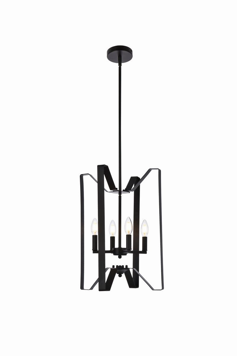 Hoffman Four Light Pendant Black Ceiling Lights Lighting outlet store