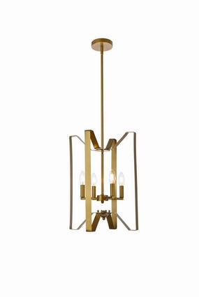 Hoffman Four Light Pendant Brass Ceiling Lights Lighting outlet store