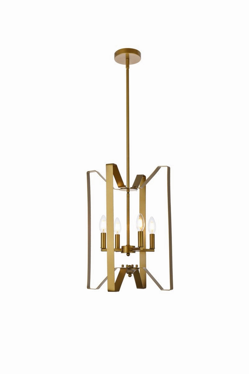 Hoffman Four Light Pendant Brass Ceiling Lights Lighting outlet store