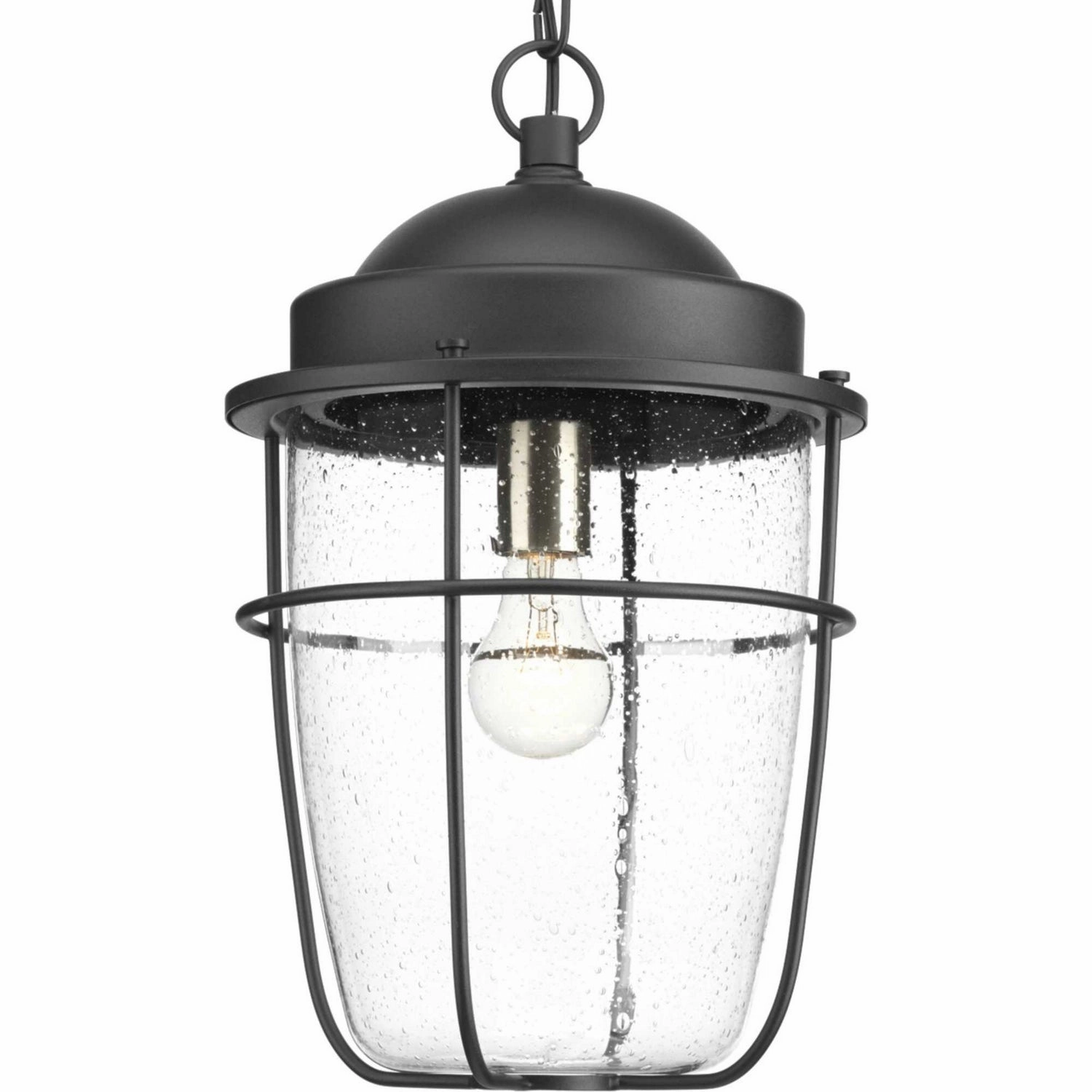 Holcombe One Light Hanging Lantern Black Outdoor Hanging Lights Lighting premium