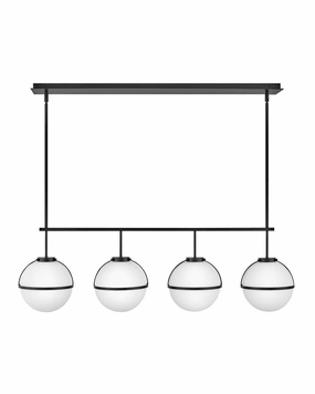 Hollis LED Linear Chandelier in Black Modern Ceiling Lights shop