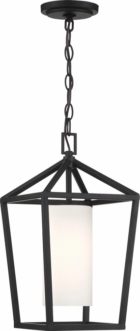 Hopewell One Light Hanging Lantern Matte Black Outdoor Hanging Lights Lighting premium