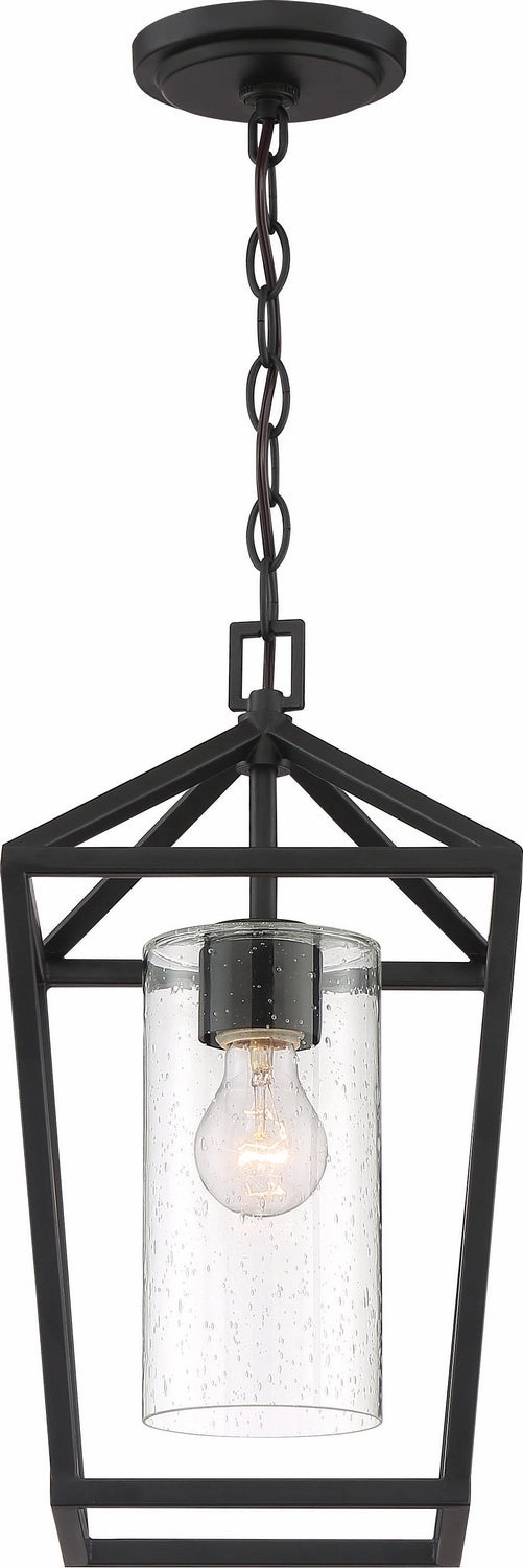 Hopewell One Light Hanging Lantern Matte Black Garden Hanging Lights promo