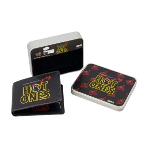 HOT ONES LOGO Bifold Wallet, Slim Wallet with Decorative Tin for Men and Women
