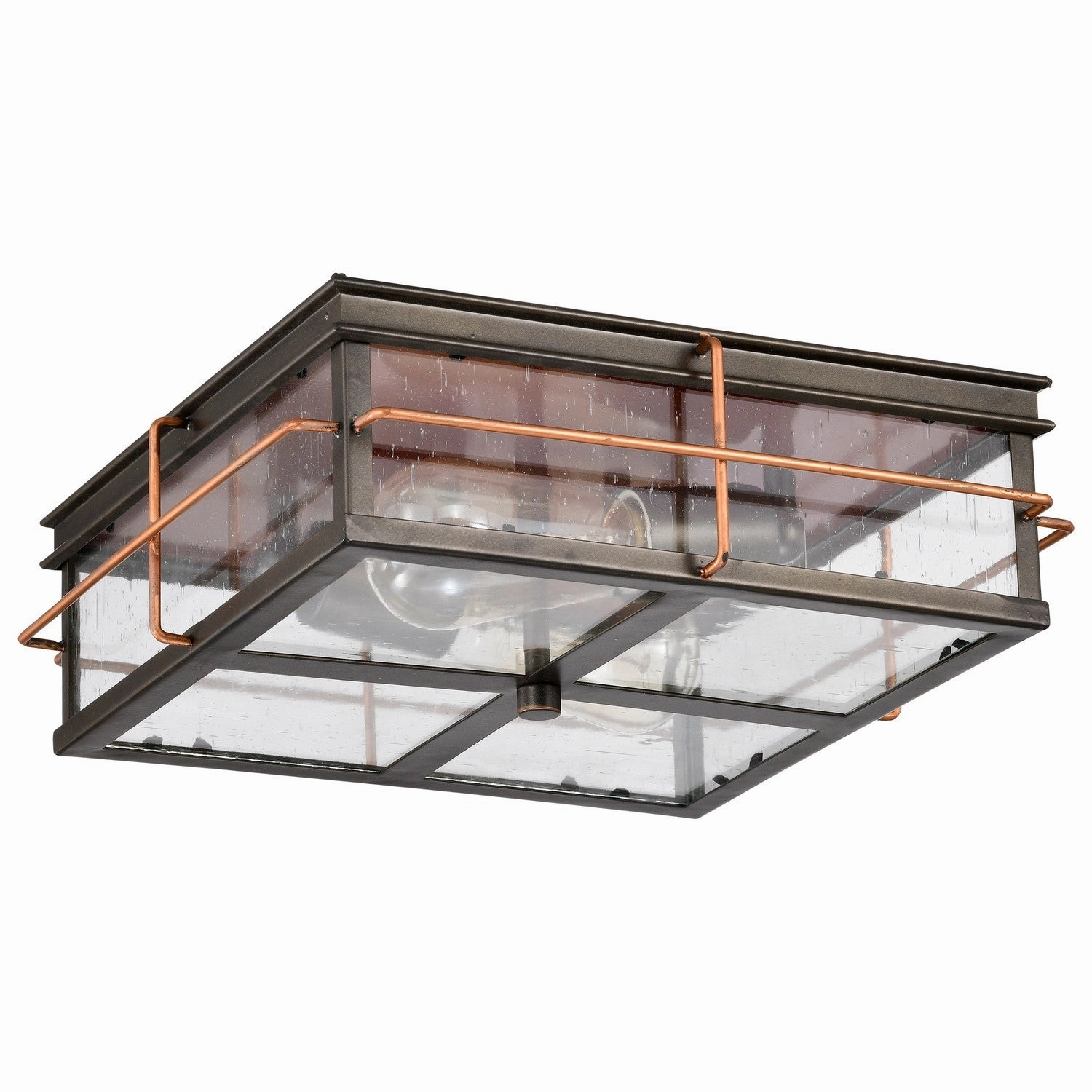Howell Two Light Flush Mount Bronze / Copper Exterior Ceiling Lights markdown