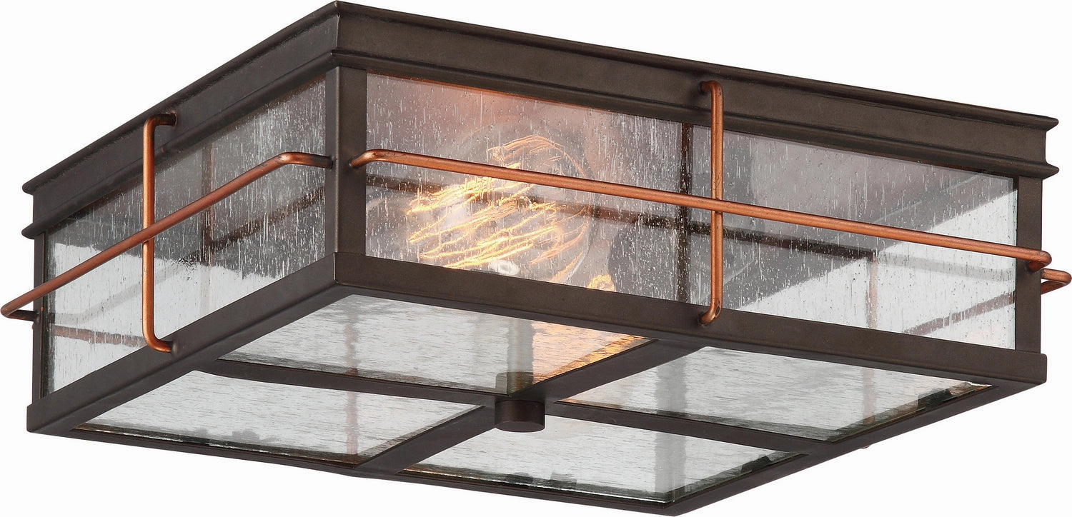 Howell Two Light Flush Mount Bronze / Copper Outdoor Ceiling Mount Lighting hot sale