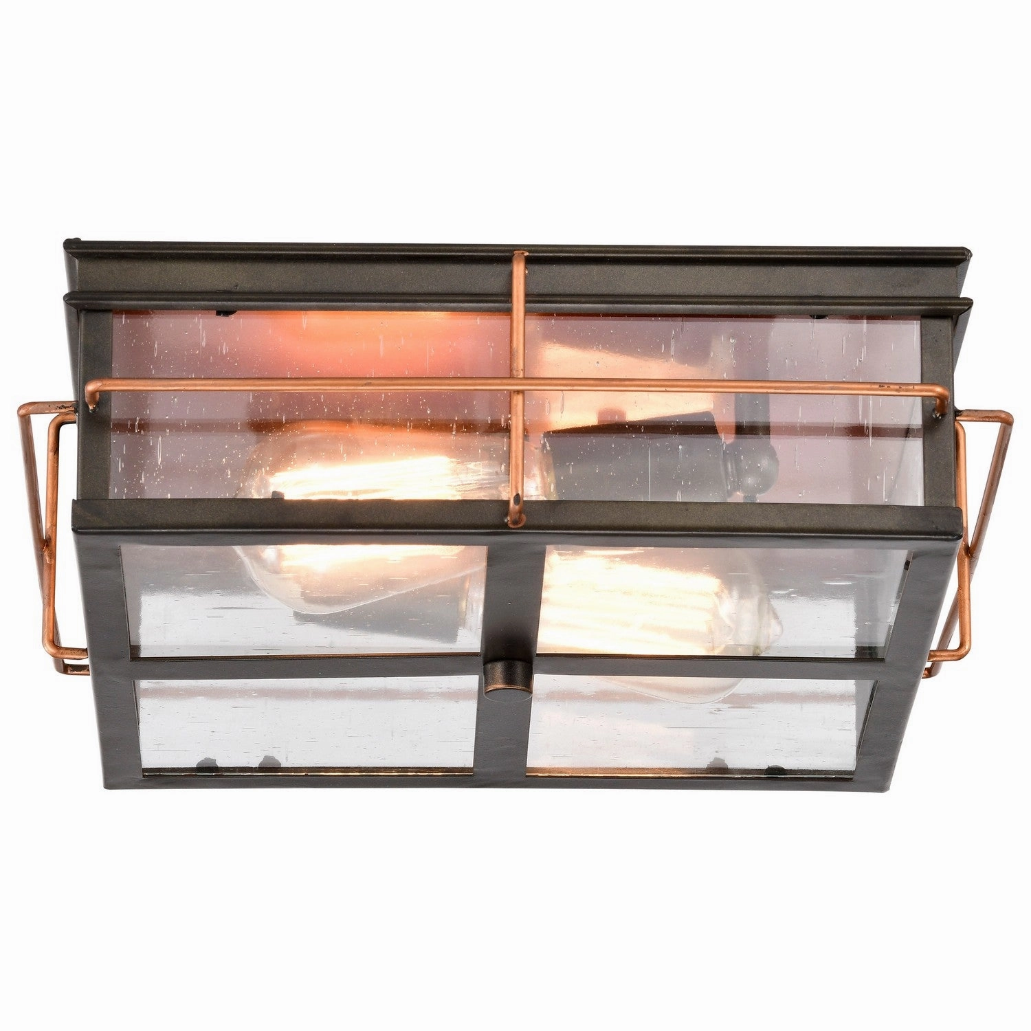 Howell Two Light Flush Mount Bronze / Copper Exterior Ceiling Lights markdown