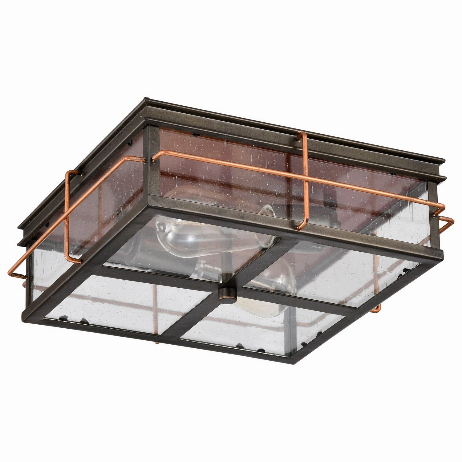 Howell Two Light Flush Mount Bronze / Copper Exterior Ceiling Lights markdown