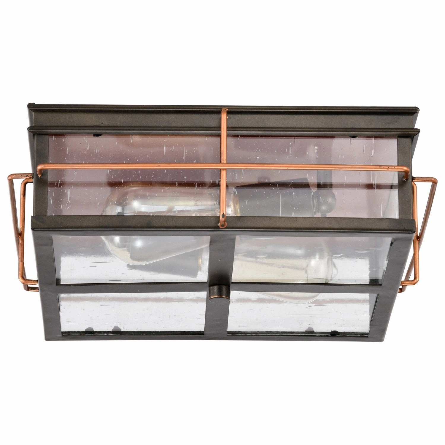 Howell Two Light Flush Mount Bronze / Copper Exterior Ceiling Lights markdown