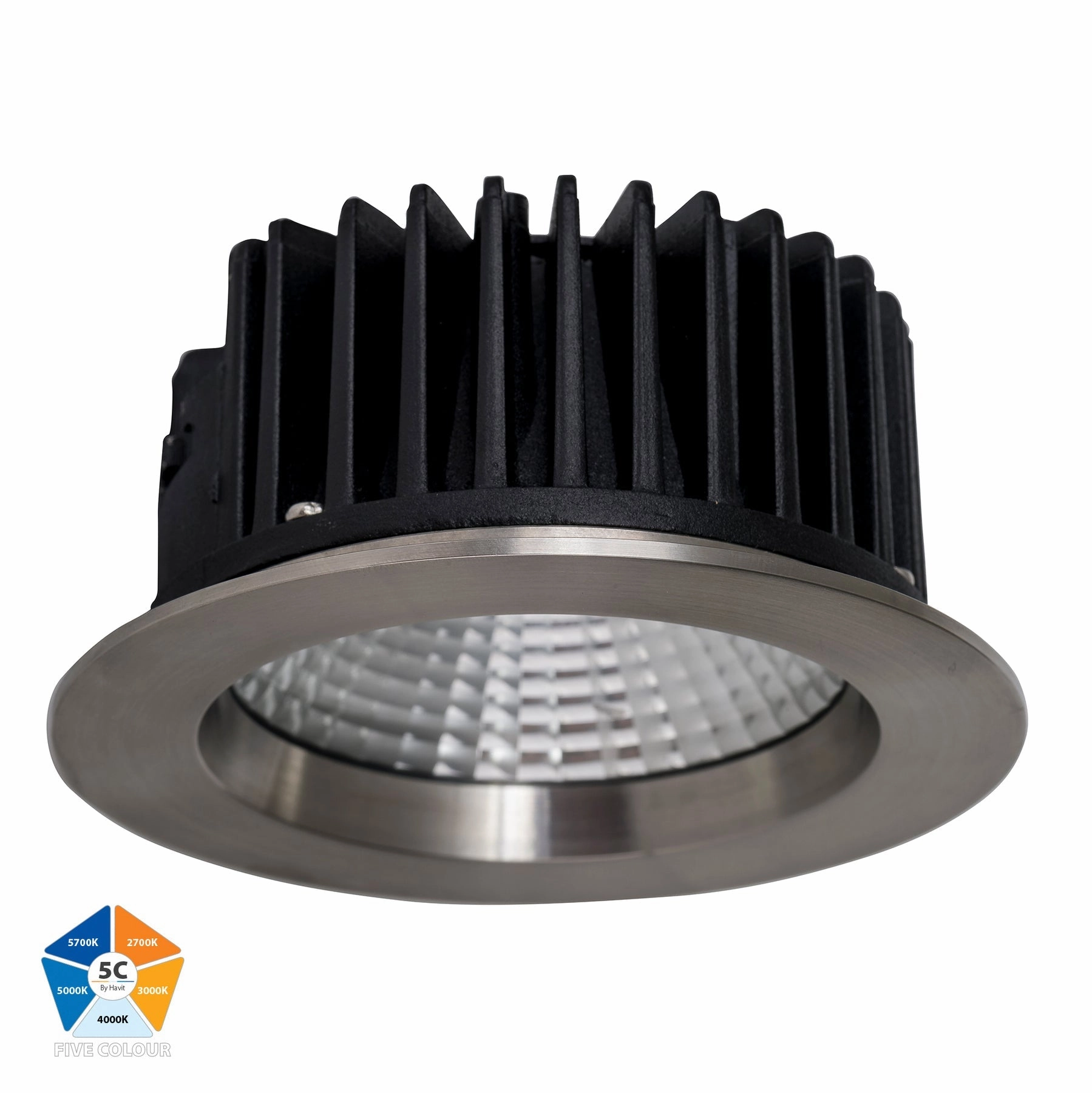 HV5530S-SS316 Ora 12w Five Colour 316 Stainless Steel Downlight 90mm Cutout Exterior Down Lights clearance