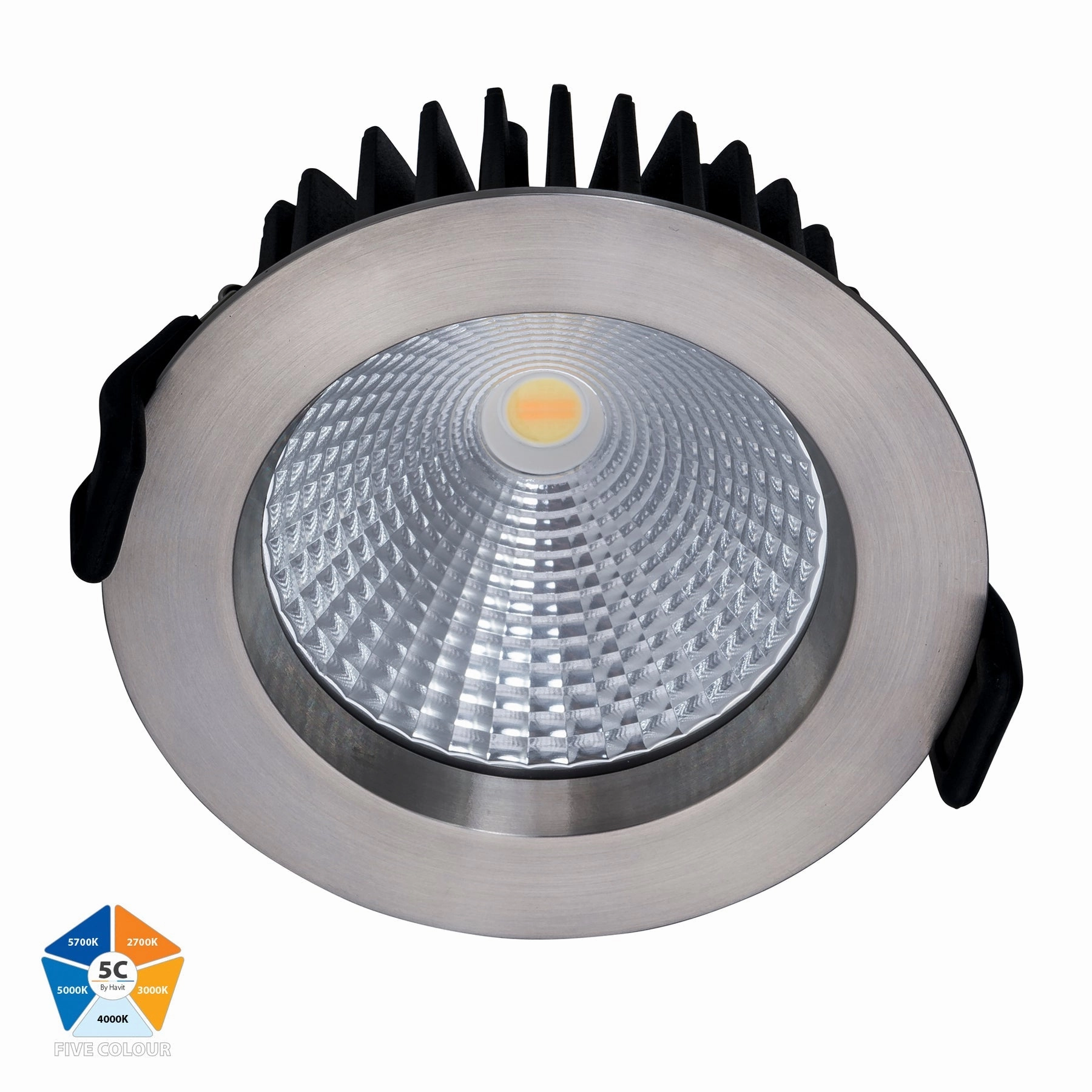 HV5530S-SS316 Ora 12w Five Colour 316 Stainless Steel Downlight 90mm Cutout Downlights Security Special