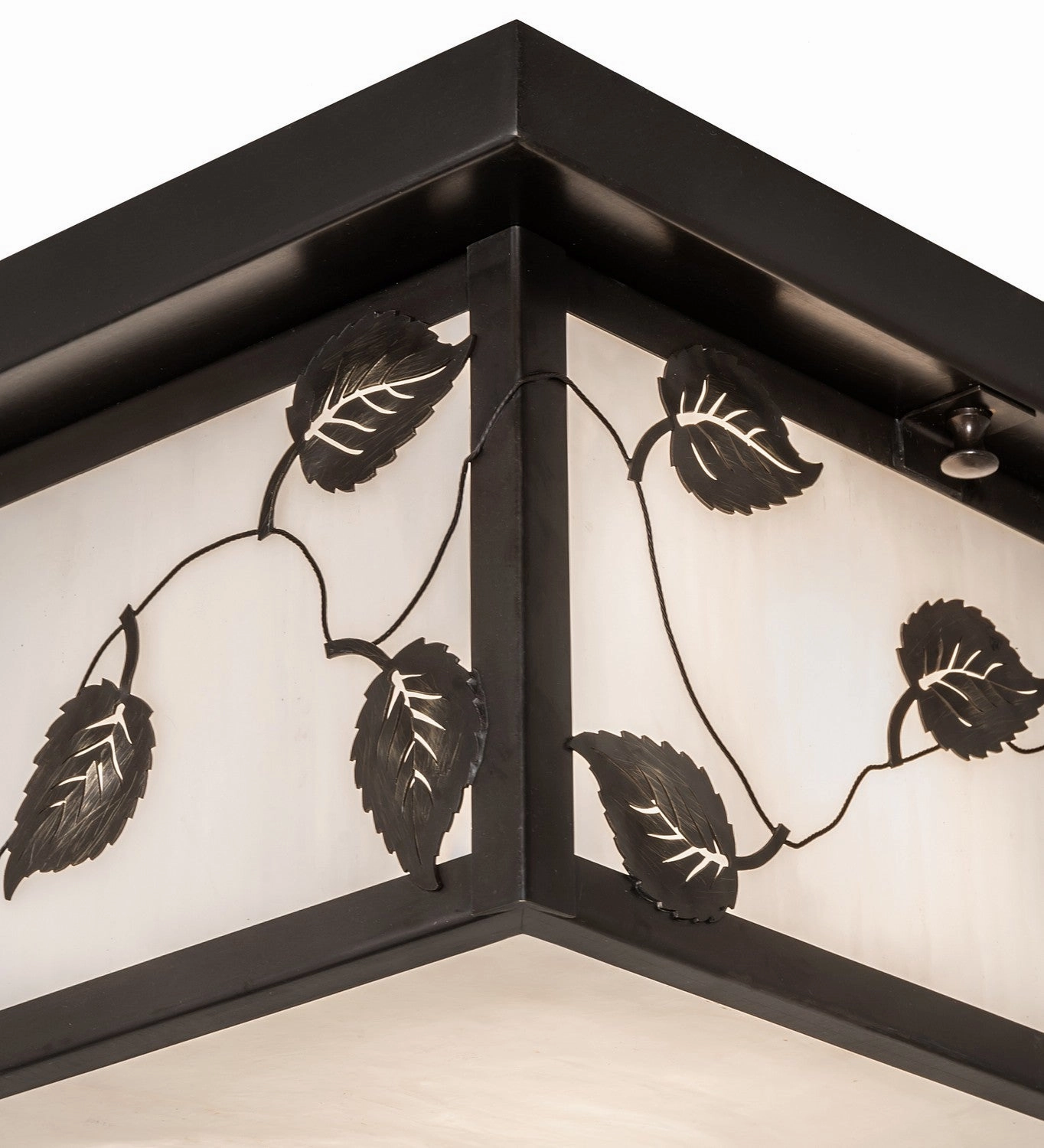 Hyde Park Two Light Flushmount Craftsman Brown Waterproof Outdoor Ceiling Mount sale