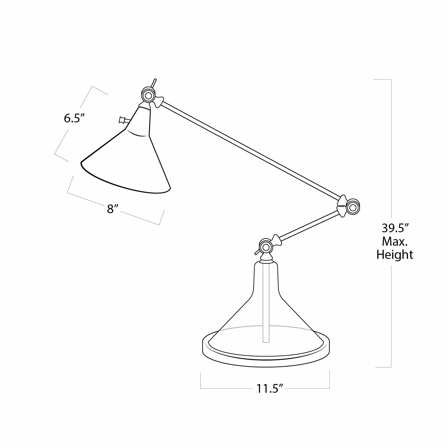 Ibis One Light Table Lamp Polished Nickel Desk Lamps online discount
