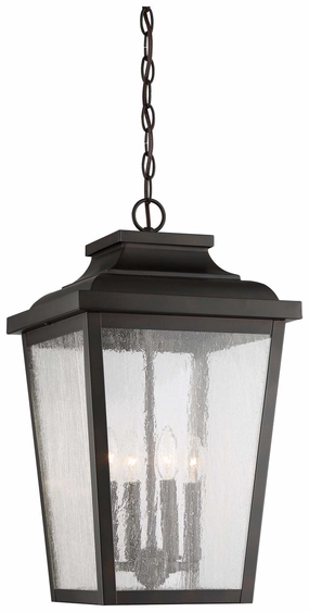 Irvington Manor Four Light Outdoor Chain Hung Chelesa Bronze Outdoor Hanging Lights Lighting premium
