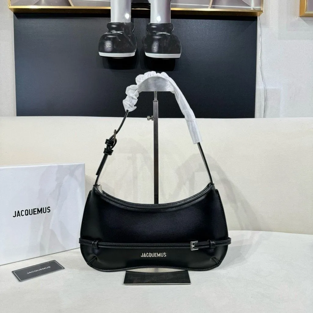 Jacquemus Master Quality Cross Shoulder Bag ?C Iconic French Design (Black)