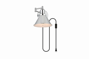Jair One Light Wall Sconce Chrome Best Wall Lights online store