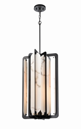 Jasper Four Light Foyer Pendant Ebony Ceiling Lights Lighting outlet store