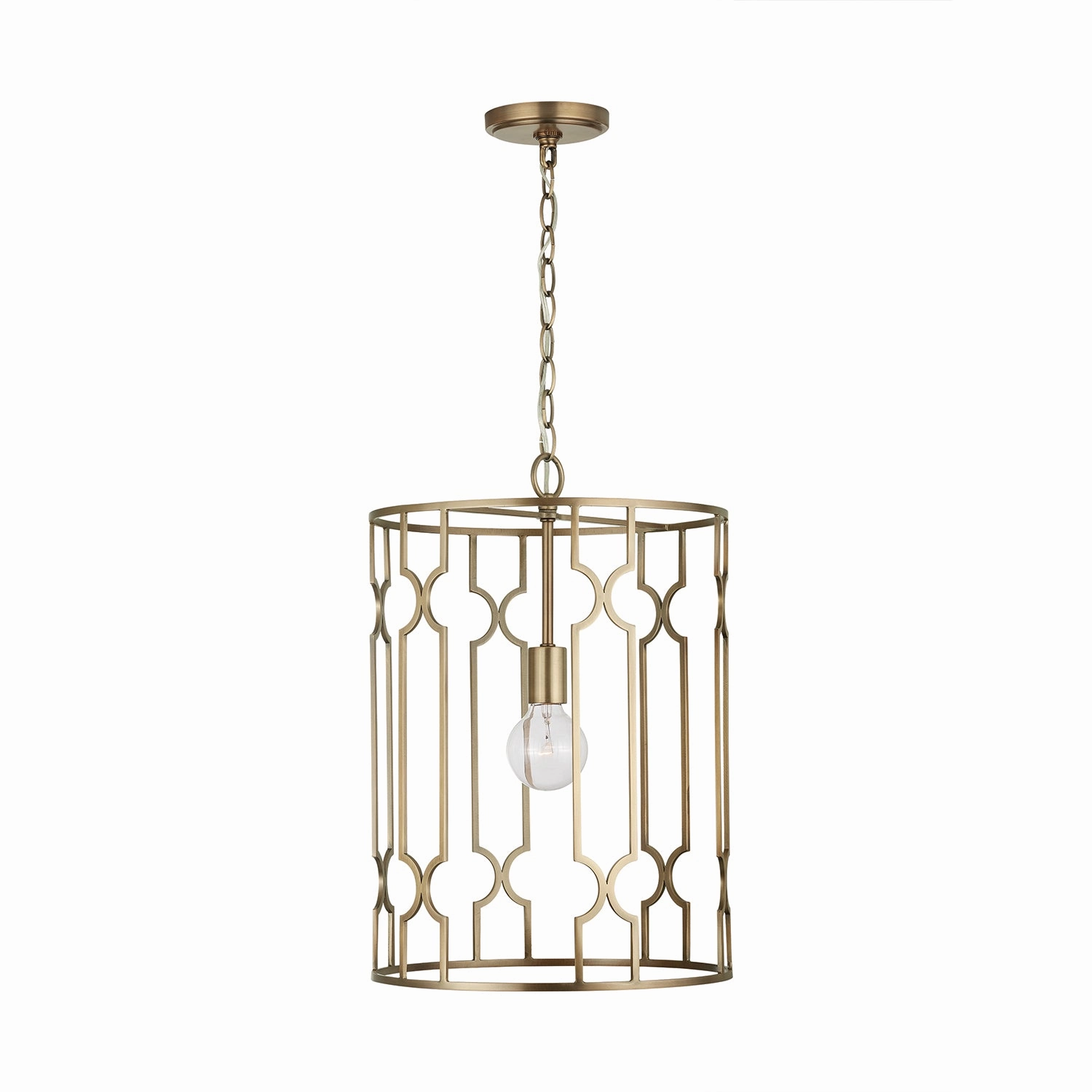 Jordyn One Light Pendant Aged Brass Ceiling Light Fixtures on sale