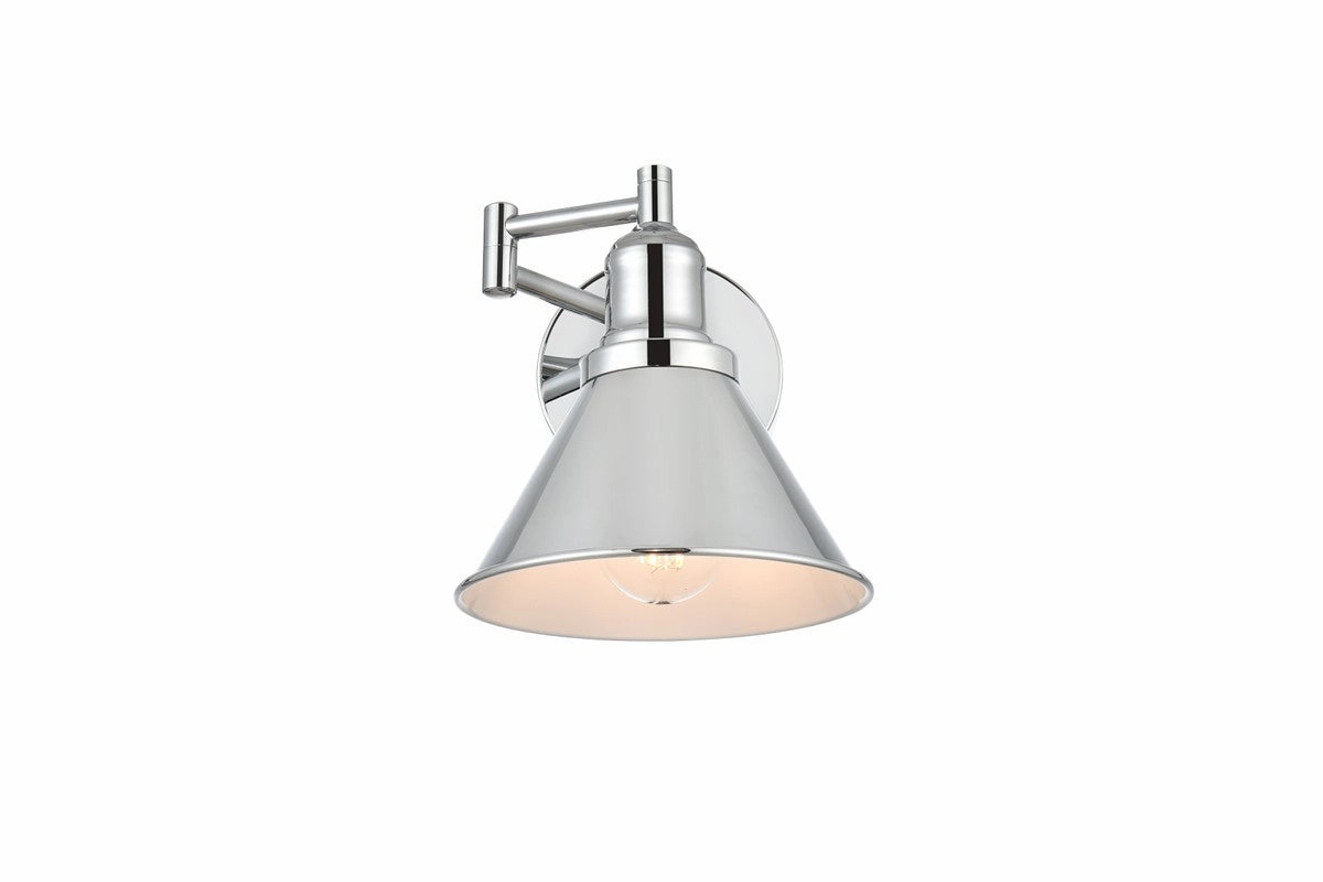 Judson One Light Swing Arm Wall Sconce Chrome Best Wall Lights online store