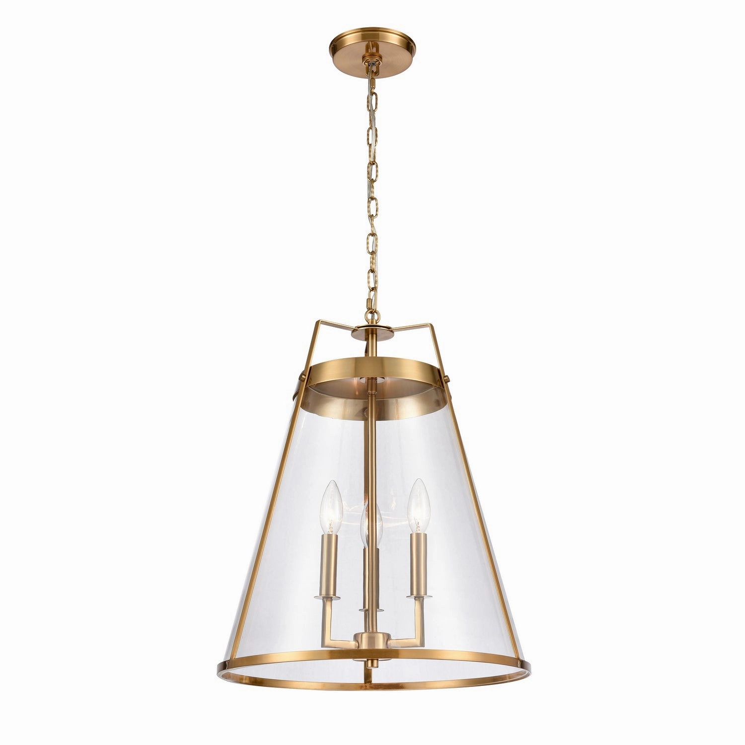 Judy Three Light Pendant Satin Brass Ceiling Lights Lighting outlet store