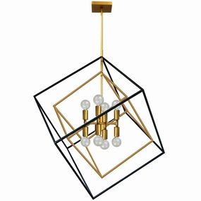 Kappa Eight Light Pendant Vintage Bronze Ceiling Lights Lighting cheap deals