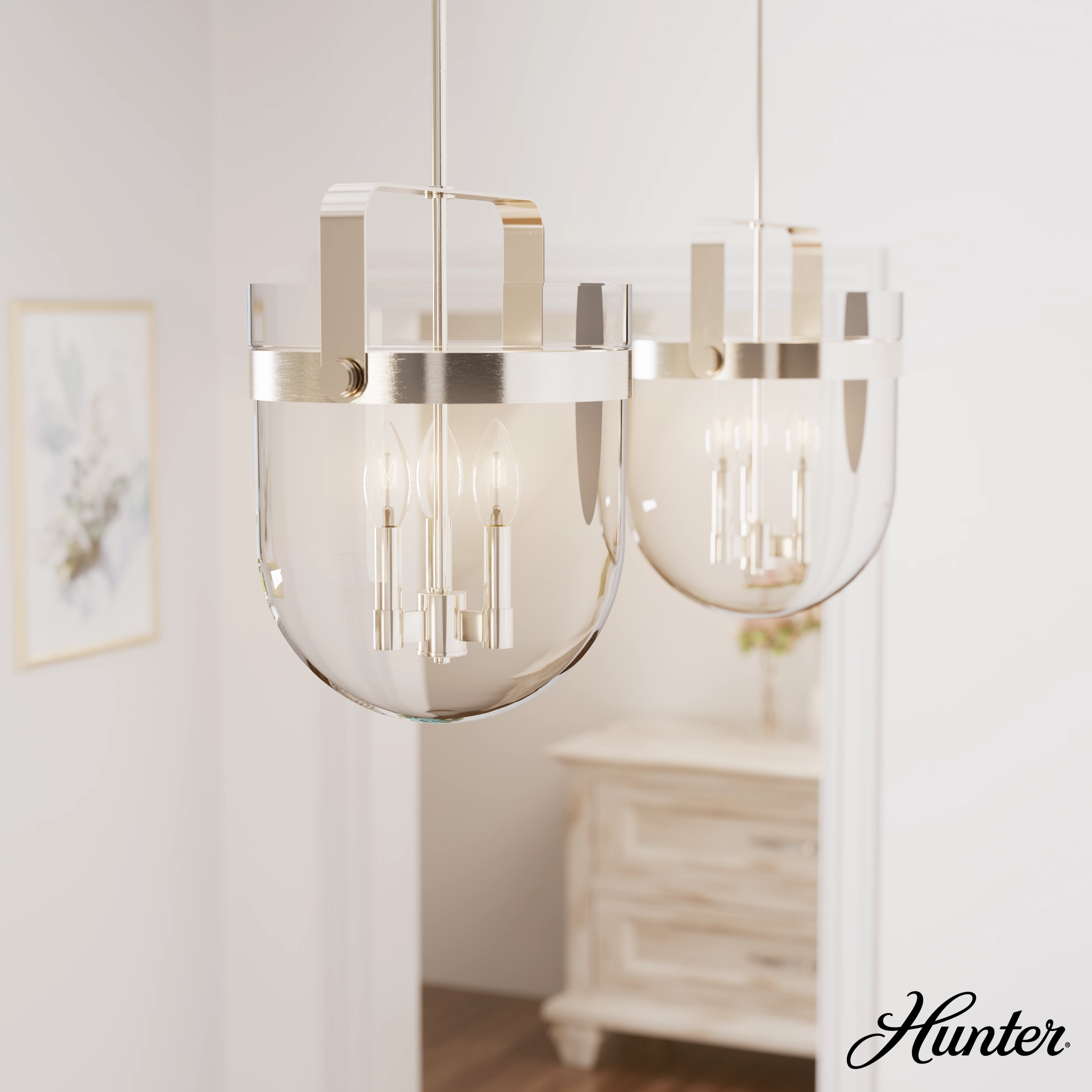 Karloff Three Light Pendant Brushed Nickel Cheap Ceiling Lights available