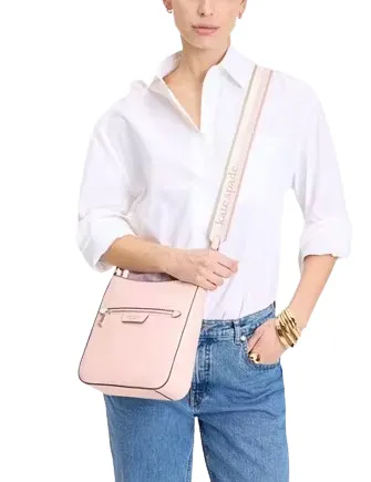 Kate Spade New York Hudson Pebbled Leather Messenger Crossbody