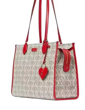 Kate Spade New York Spade Flower Coated Canvas Large Market Tote