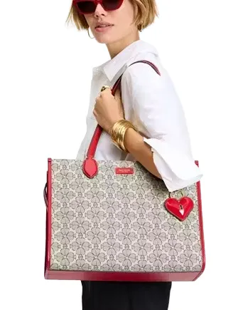 Kate Spade New York Spade Flower Coated Canvas Large Market Tote