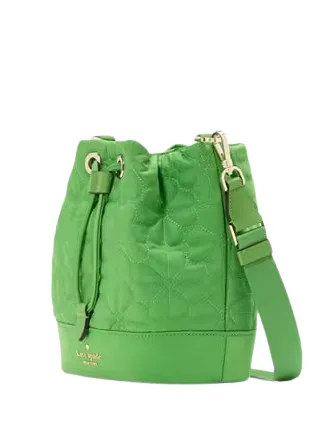 Kate Spade New York Spade Flower Quilted Nylon Bucket Bag