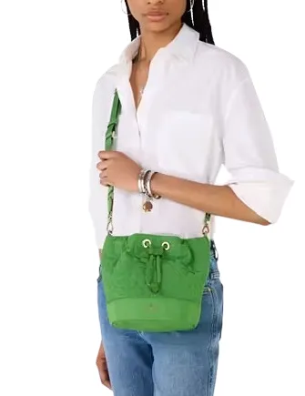 Kate Spade New York Spade Flower Quilted Nylon Bucket Bag
