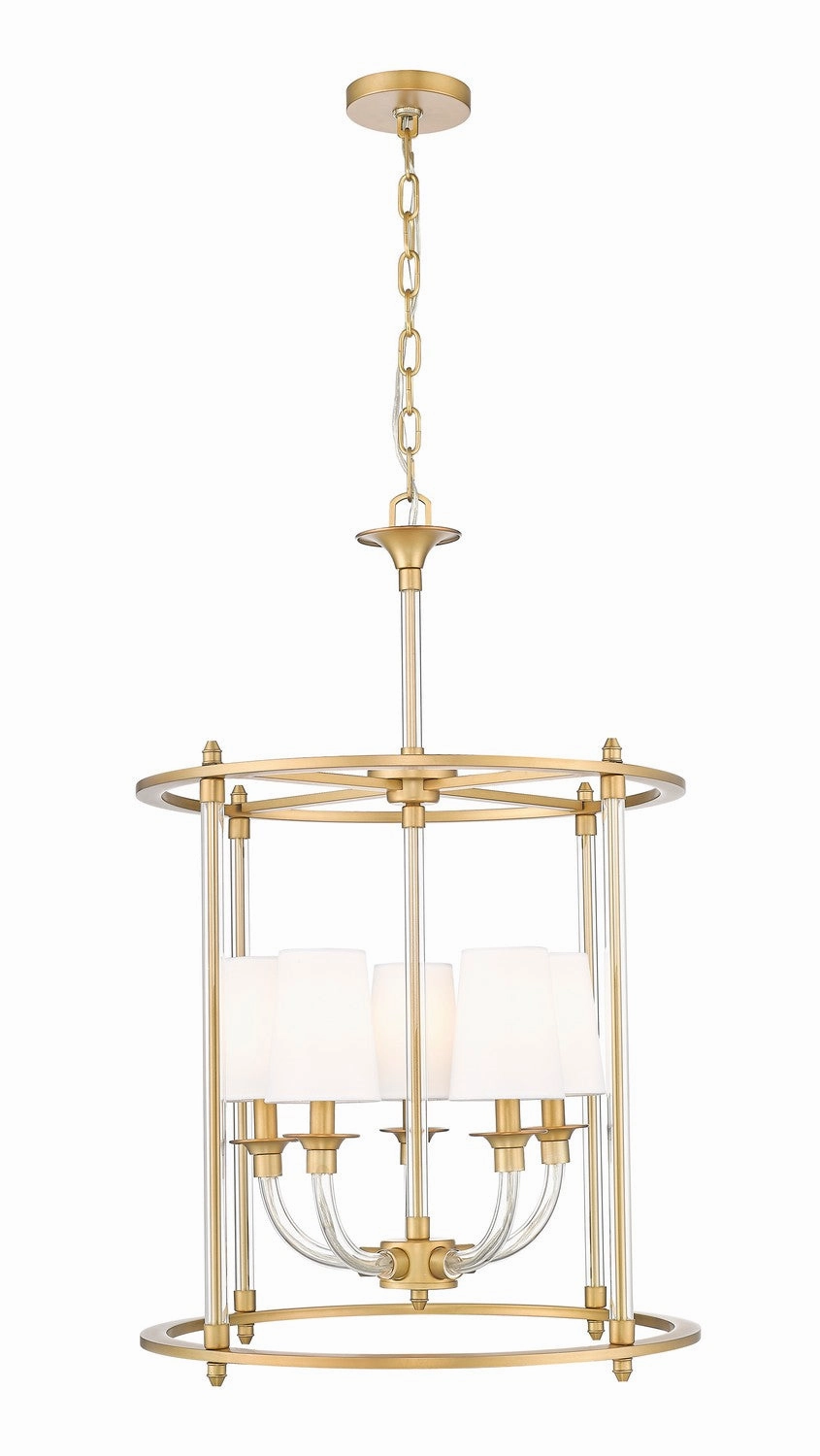 Katerina Five Light Chandelier Rubbed Brass Energy-saving Ceiling Lights store