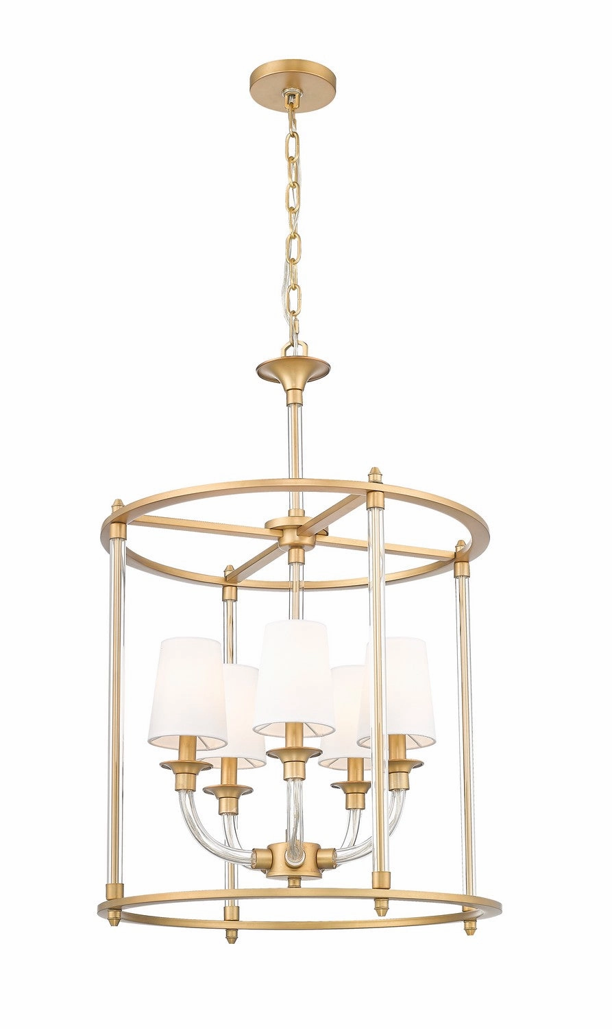 Katerina Five Light Chandelier Rubbed Brass Energy-saving Ceiling Lights store