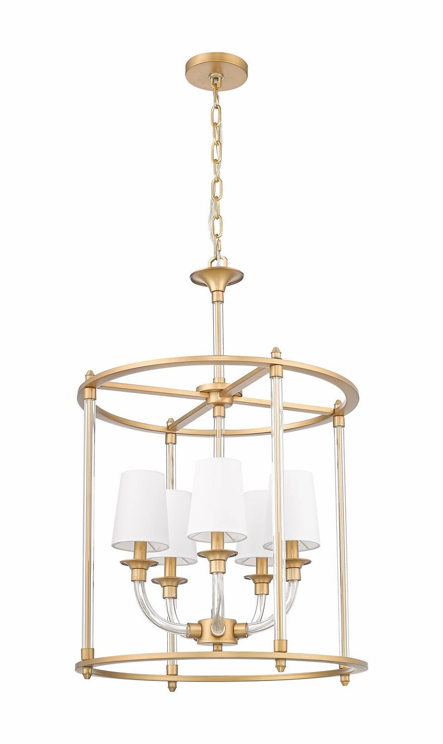Katerina Five Light Chandelier Rubbed Brass Energy-saving Ceiling Lights store