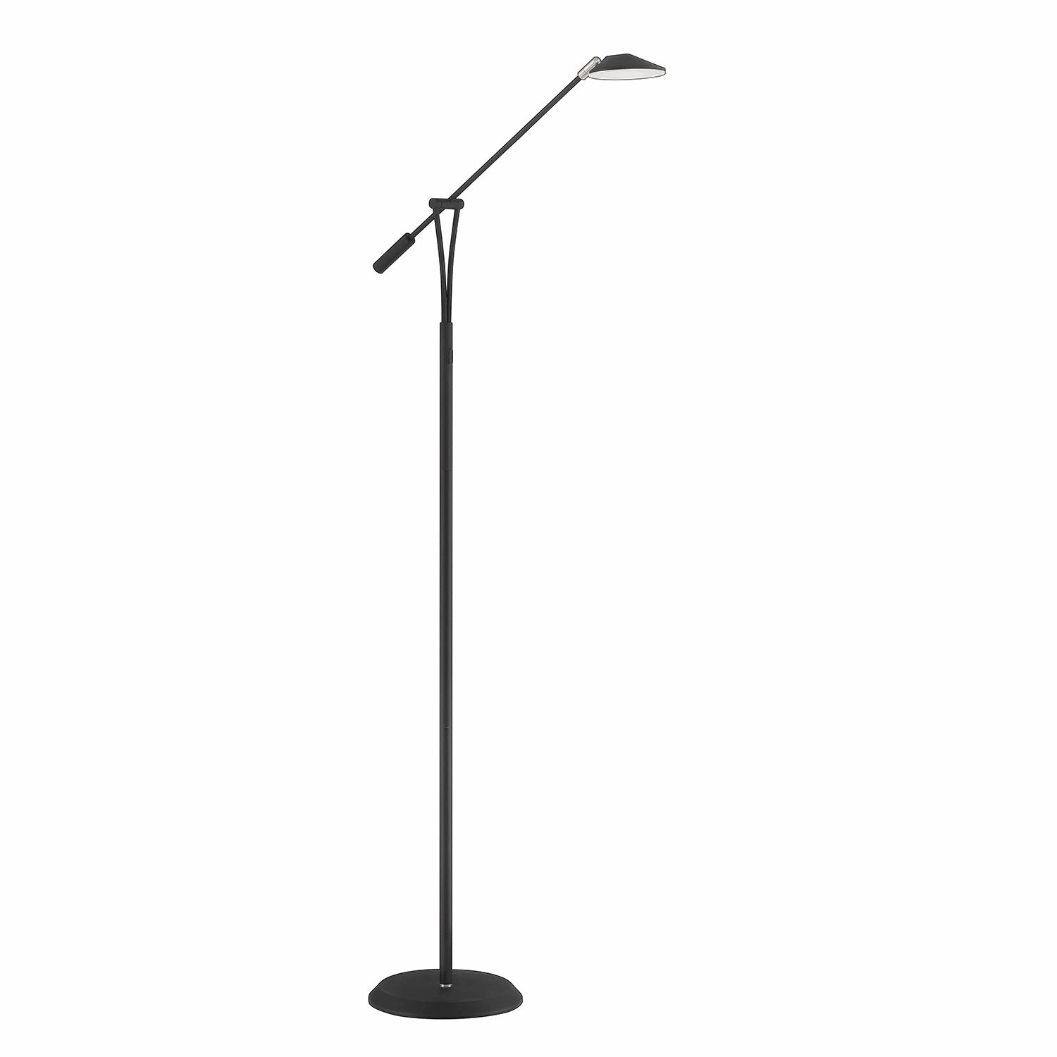 Kendal Lighting FL5015-BLK/SN Lahoya Led Floor Lamp Lamp Two-Tone Buy Lamps cheap online