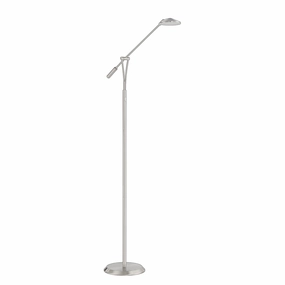 Kendal Lighting FL5015-SN Lahoya Led Floor Lamp Lamp Pewter, Nickel, Silver Buy Lamps cheap online