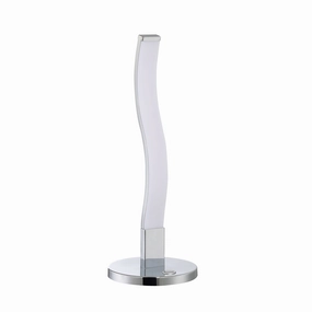 Kendal Lighting PTL8116-CH Wave Led Table Lamp Lamp Chrome Sale on Modern Lamps