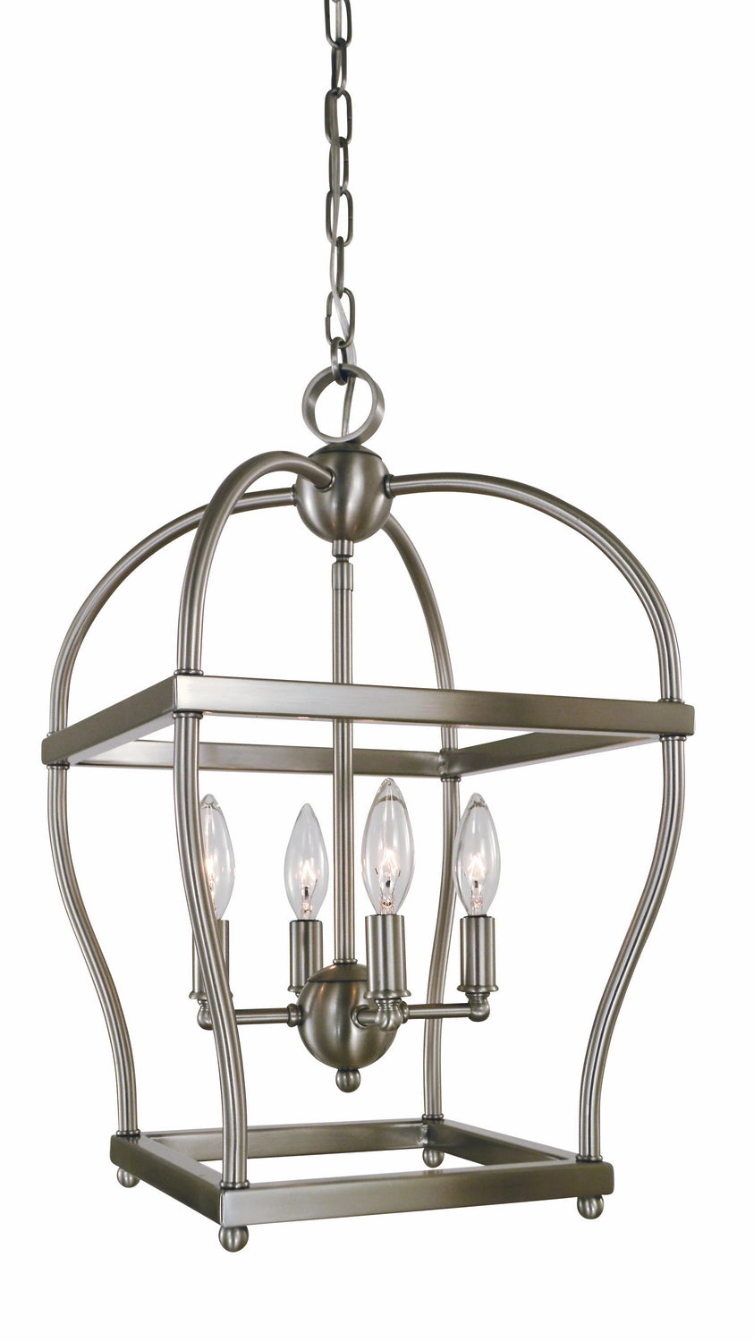 Kenmare Four Light Mini-Chandelier Brushed Nickel Ceiling Lights Lighting discount price